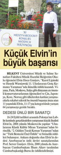 Küçük Elvin’in Büyük Başarısı