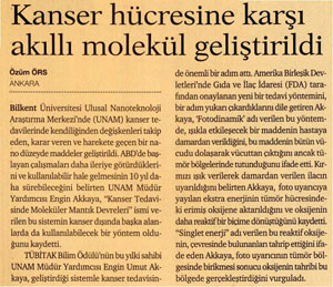 Kanser Hücresine Karşı Akıllı Molekül Geliştirildi