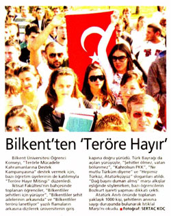 bilkent'ten terre hayr