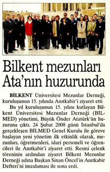 bilkent mezunlar ata'nn huzurunda