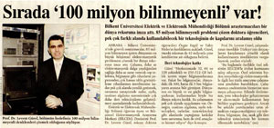 srada '100 milyon bilinmeyenli' var!