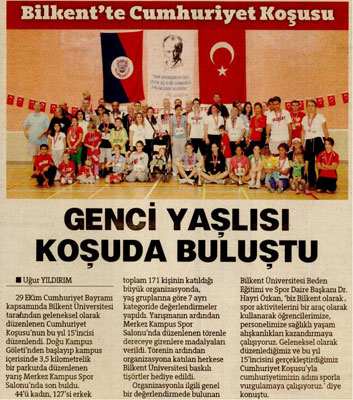 Bilkent'te Cumhuriyet Koşusu