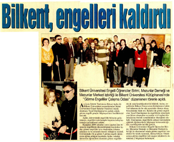 Bilkent, engelleri kaldrd